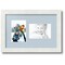 ArtToFrames Collage Photo Picture Frame with 2 - 4x6 inch Openings, Framed in White with Over 62 Mat Color Options and Regular Glass (CSM-3966-102)